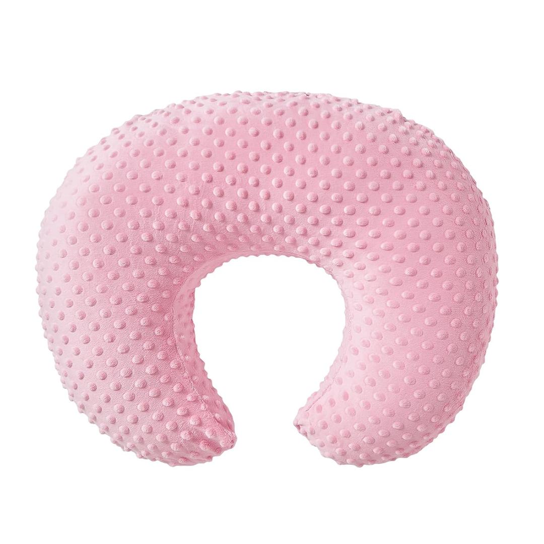 ESEN Baby Nursing Pillow and Body Positioner for Breast Feeding and Bottle Feeding, Ultra Soft Baby Breastfeeding Pillows with Removable Nursing Pillow Cover for More Support for Mom and Baby (Pink) (Standard Size - 22.5"(L)*18.5"(W)*6.3"(H) Inches)