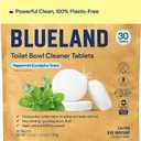 BLUELAND Toilet Bowl Cleaner Tablets. Peppermint Eucalyptus Scent. 30 Tablets.