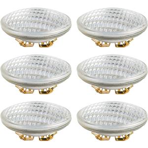 PAR36 LED Landscape Bulb 12V 12W 1280LM 100W Halogen Landscape Bulbs 6000K AC/DC 12-36V, Water Resistant, PAR36 LED 12V Flood Light Tractor Light, 6 Pack