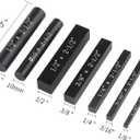 EANOSIC Setup Blocks Height Gauge Set, 7pcs Precision Aluminum Setup Bars for Router and Table Saw Accessories Woodworking Set Up, Bars Include Laser Engraved Size Markings