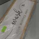 Wash Your Worries Away Funny Bathroom Wall Decor 32x12 Inch Wood Framed Sign Toilet Restroom Modren Laundry Room Wall Art Hanging (Wood)