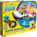 NKOK SpongeBob Hot Rod Boat Slot Car Race Set 2531, Contains 8 Feet of Track, Dual Players, Great Item for Kids to Play with, Features a Lap Counter, Ages 6 and up
