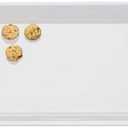4 Rectangle White Plastic Heavy Duty Serving Trays 12" x 18" Decorative Wedding & Party Platters