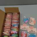 Valentines Day Gifts for Kids - 32 Pack Valentine's Cards with Heart Pop Keychains Bulk - Valentine Fidget Toy Gift for Kids School Classroom Class Exchange Boys Girls Party Favor