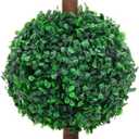 Artificial Boxwood Plant Ball Shape with Green Pot 60 cm Artificial Plants Decorative Artificial Plant Realistic Ideal for Decoration