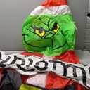 4.5ft Christmas Inflatable Outdoor Decorations Green Monster Broke Out from Window with Built-in LED Rotating Lights Blow Up Inflatable for Christmas Decoration Indoor Yard Lawn Garden Xmas Decor