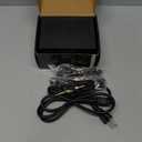 Pirate Face Tattoo Dual Digital Tattoo Power Supply with Foot Pedal and 2 Clip Cords, Black Color