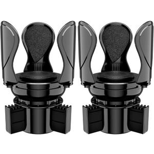 2Pack Car Cup Holder Expander, Cup Holder Extender Adapter with Expandable Arm and Adjustable Base, Compatible with Yeti Ramblers, Hydro FlasksStanley, Owala Most Coffee Mugs Bottles & Cups