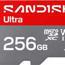 SANDISK 256GB Ultra microSD UHS-I Card - Up to 195MB/s Read Speed, Full HD Video, V10, U1, C10, A4 - SDSQUJQ-256G-GZ6MA