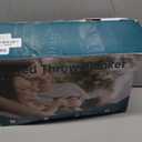 HYLEORY Heated Electric Blanket Throw, 2-Layer Cozy Warm Flannel 50" x 60", Heating Blanket with 9 Heating Levels, 2/4/6/10 Hours Auto Off, Fast Heating Winter Blanket, Green