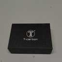 Real Carbon Fiber Key Fob Cover Compatible with Chevy with Keychain, T-carbon Full Protection Key Case Compatible with Chevrolet Silverado 1500 2500 3500 HD Suburban Tahoe Smart Key 2018-22,Black