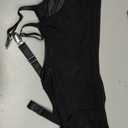 ohyeah Plus Size High Waist Garter Belt Set Lace Mesh Suspender Belt with 6 Vintage Metal Clip for Stockings (3X-4X, 1- Black)