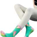 Non-Slip Pilates Socks for Women with Grips  Barre, Yoga, Workout, Studio Grip Socks  Toeless, Breathable, Anti-Skid (One Size, Watermelon)