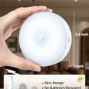 EZVALO 6-Pack Under Cabinet Lighting, Rechargeable Motion Sensor Puck Light with Remote, 3 Color Temps & 12 RGB Colors, Magnetic Stick on Light, Dimmable Under Counter Light for Kitchen, Home Decor