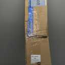 2 Pack Tension Rod Oval Spring Tension Curtain Rod Adjustable 36 to 60 Inches Small Short White Tension Rods No Drilling Spring Loaded Curtain Rods For Doors and Windows, 36-60 Inch, White