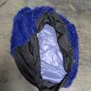 Fluffy Faux Fur Toy Storage Bean Bag Cover, Washable Cover Bean Bags for Adults Kids Teens, Comfy Toddler Bean Bag Chairs Covers, Beanag for Living Room Bedroom Dorm, Bright Blue