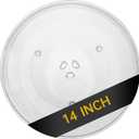 14" Microwave Glass Turntable Plate, 14" / 36cm Microwave Tray Replacement Glass Plate, Glass Tray Replacement for LG, SamsungGE, Magic Chef, Hotpoint, Panasonic, Kenmore, etc