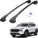 JOYTUTUS 220lbs Lockable Roof Rack Cross Bars Compatible with Hyundai Santa Fe 2019-2023, Heavy Duty Aluminum Car Crossbar for Roof Basket Cargo Bag Kayak Bike Skiboard Luggage Rack