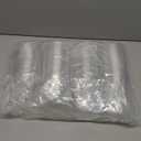 12 oz. Clear Cups with Strawless Sip-Lids, PET Crystal Clear Disposable 12 oz Plastic Cups with Lids [50 Sets]