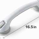 Grab Bars for Bathtubs and Showers,2 Pack 16.5" Bathroom Safety Handles with Strong Suction Cups, Non-Slip Grip Balance Support for Shower & Bathtub, for Seniors & Limited Mobility