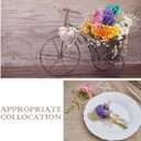 10 Pcs Mini Dried Flowers Bouquet Natural Gypsophila Don't Forget Me Dried Flowers Bouquet Plant Stem Bunch for DIY Craft Card Photo Props Vase Wedding Decor(Colorful)
