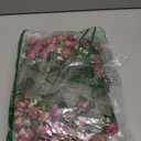 Duovlo 7 Branch 21 Mini Rose Heads Artificial Flowers Bouquet Wedding Home Office Decor, Pack of 4 (Rose Red)