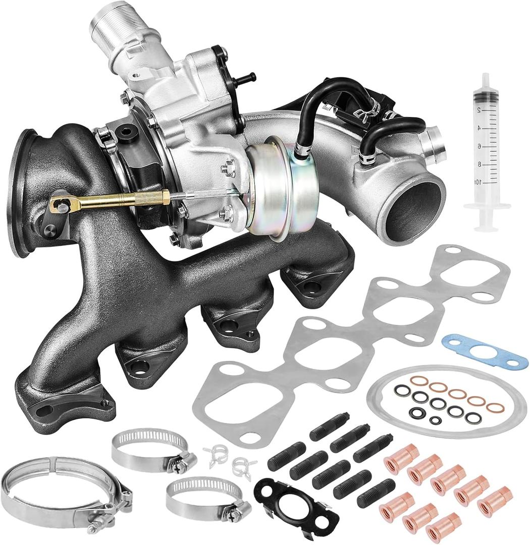 1.4 L Turbocharger with Complete Installation kits Compatible with Buick Encore 2013-2021 Chevy Chevrolet Cruze 2011-2015 Sonic 2012-2020 Trax 2012-2020 Replace# 667-203 55565353 GT1446 Turbo