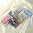 Misscase Magnetic Glitter Case for iPhone 16 Pro Max 6.9 Inch, Camera Protection, Compatible with MagSafe, Rectangle Cute Bling Sparkle Diamond Colorful Phone Cover, Drop-Tested & Shockproof-Purple