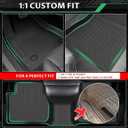 Floor Mats for Toyota Camry 2018-2024(FWD ONLY), Custom Fit 1st & 2nd Row for Camry Floor Mats & Cargo Mat, (Non Hybrid or AWD) TPE Waterproof Anti-Slip 2022 2023 Toyota Camry Mats Accessories