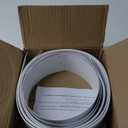 82.5" x 3.5" White PVC Vertical Blind Replacement Slats Curved Smooth (5 Pack)