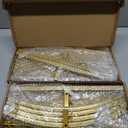 Wokceer Wedding Arch Backdrop Stand 7.2FT, 6.6FT, 6FT Set of 3 Gold Metal Arch Backdrop Stand for Wedding Ceremony Baby Shower Birthday Party Decor