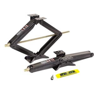 ROCKMAN RV Camper Trailer Stabilizer Leveling Scissor Jacks w/Socket & Level 24" 5000lbs Set 2
