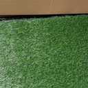 LOOBANI Dog Grass Pad with Tray Large Dog Litter Box, Indoor Potty for Apartment and Patio Training, with 2 Packs Fake Grass Pee Pads for Replacement (Tray Potty 23.6 * 35.5inch)
