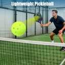 Pickleballs 4 Pack Indoor Outdoor Balls, 74mm 40-Hole Design for Consistent Play, Durable TPE Material by Rotomolding Process