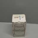 ANSQU Glass Jar with Wooden Lid & Spoon, 27oz Food Storage Containers Coffee Jar Coffee Grounds Container, Glass Food Storage Canister (1 Pack)