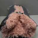 EHEYCIGA Fluffy Dog Crate Bed for Medium Dogs, Plush Faux Fur Pet Crate Pad, Calming Anti Anxiety Medium Pet Bed, Washable Soft Warm Dog Mat with Non-Slip Bottom, Pink (29.5 x 20)