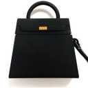 Case for AirPods 4, Girls Creative Fashion Mini Handbag Purse Case, Stylish Soft Silicone TPU Earphone Protection Charging Cover for AirPods 4 +Hook -Black