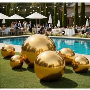 Inflatable Mirror Ball Set, 6PCS Airtight Big Shiny Balls Large Hanging & Standing Inflatable Disco Ball with 1200W Electric Pump for Party, Wedding, Pool, Events Inflatable Mirror Ball Set, 6PCS Airtight Big Shiny Balls Large Hanging & Standing Inflatable Disco Ball with 1200W Electric Pump for Party, Wedding, Pool, Events