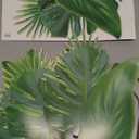 Tropical Palm Leaf Garland Party Decorations, Length 2.6M, 8.5 FT, Green