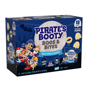 Pirate's Booty Boos & Bites Cheddar Cheese Puffs Halloween Snacks, 8.1 oz, BBD: 03-27-2027