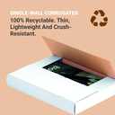 BOX USA Shipping Boxes Small 9.625"L x 6.625"W x 1.25"H 50-Pack - Corrugated Cardboard Box for Moving, Mailing, Packing, Packaging and Storage