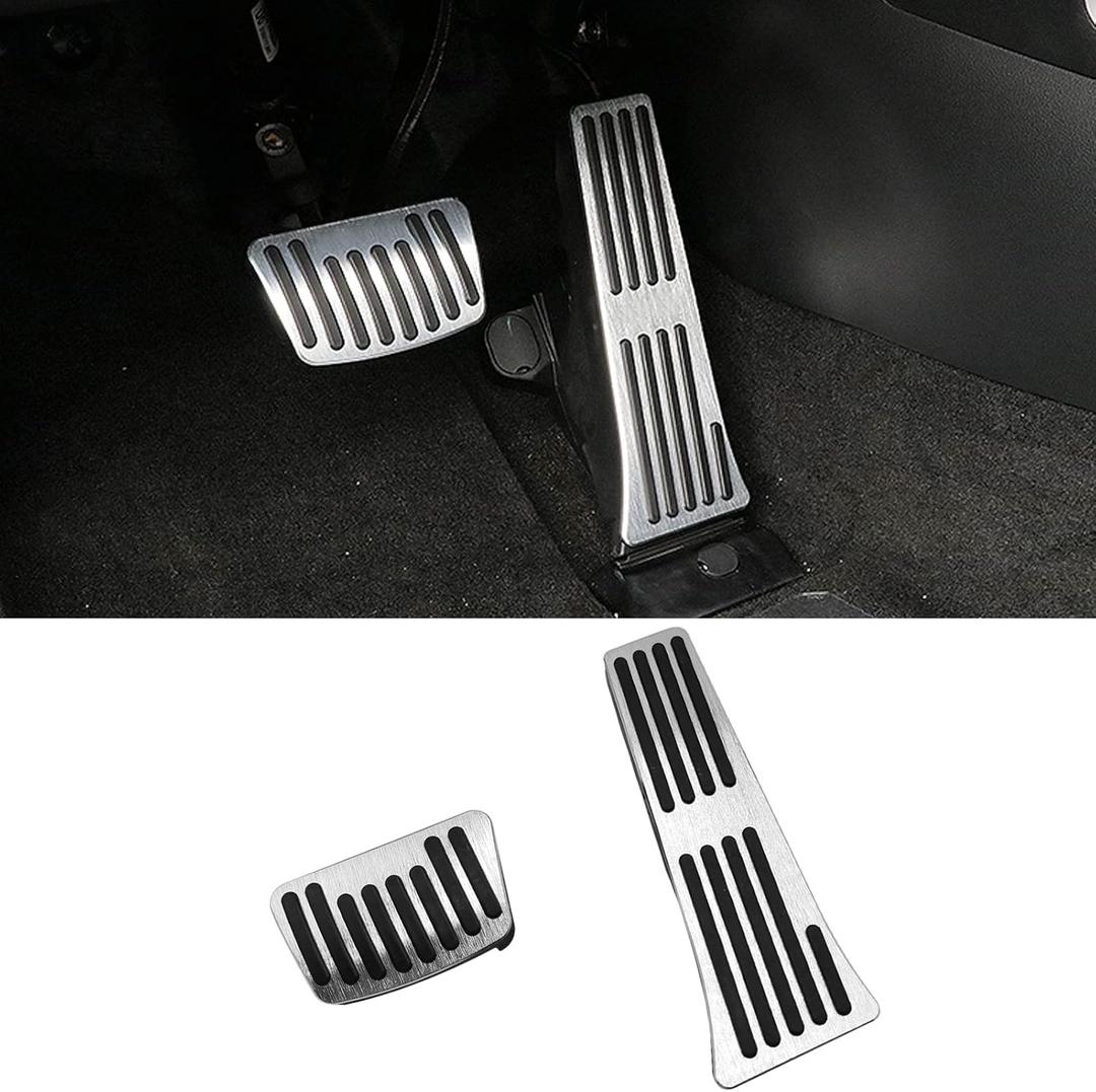 TTCR-II Pedal Covers for Hyundai Tucson Sonata and Kia Optima Sorento 2016-2025, Brake Gas Pedals for Santa Fe 2019-2025 and Sportage 17-25 (Auto)