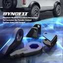 Dynofit 1-3 Inch Leveling Lift Kit, Torsion Bars Key with Shock Extender Brackets for 2001-2010 Silverado Sierra 1500HD 2500 2500HD 3500 3500HD 2WD 4WD 8 Lug, Forged Front Suspension Level Kit, 4Piece