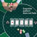 Round Poker Mat,39/47/55/63 inch 6-10 Person Texas Poker Rubber Mat, Foldable Tabletop, Portable Poker Tabletop, Suitable for Poker Games, Blackjack, Casino Layout(Green 120 * 120CM)