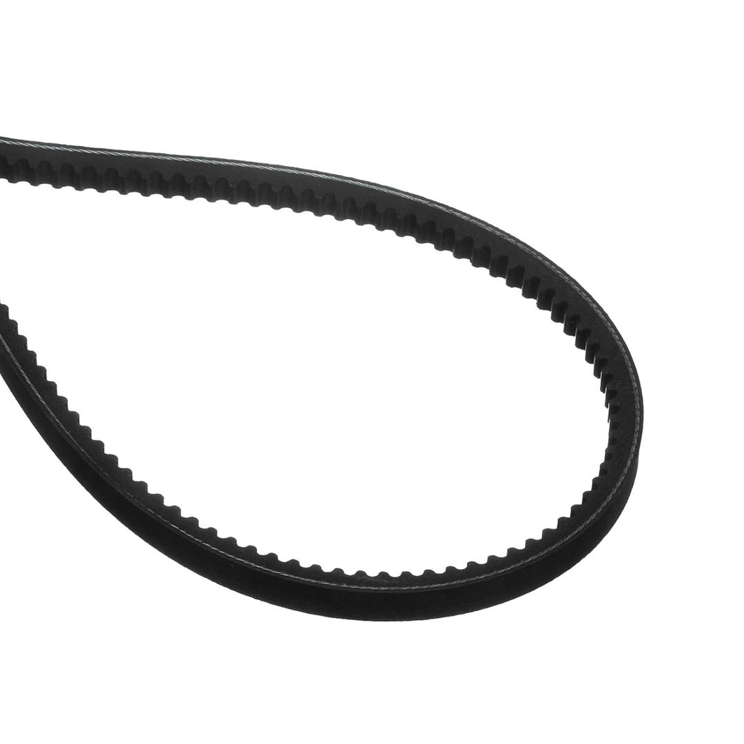 uxcell AX70 EPDM V-Belt, Raw Edge Cogged Industrial Rubber V Belt 1/2" Width x 70" Inside Circumference