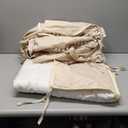 Treestone Play Tent for Kids, 2 in 1 Toddler Tent with Padded Mat and Light, Large Playhouse for Kids Indoor & Outdoor, 2 Doors and 4 Windows, 51" x 39" x 53", Toy Gift for Boys and Girls (Brown)