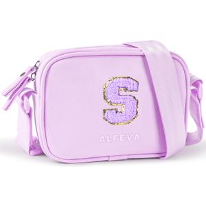 Easter basket stuffers,Crossbody Bags for Women and Girls,PU Leather Small Purse with Initial S- Easter Gifts for Girls, Birthday Graduations Gifts for Her