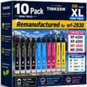 Remanufactured for Epson 232XL Ink Cartridges Combo Pack (10Pack) Latest Upgrade for 232 XL for Epson XP-4200 XP-4205 Workforce WF-2930 WF-2950 Printer 4 Black 2 Cyan 2 Magenta 2 Yellow