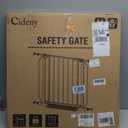 Baby Gate No Drilling, 29"-40" Auto Close Dog Gate Indoor for Doorways & Stairs, Pressure Mounted Adjustable Pet Gate, Easy Walk Through Child Gate for Children & Pets Stroller Friendly, White