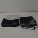 Black Grey 100% Blackout Curtains for Bedroom 84 inch Long 2 Panels Set White Gray Modern Abstract Geometric Black Out Curtains Insulated Room Darkening Window Drapes for Living Room, 52Wx84L